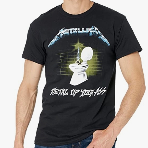 Metallica Metal Up Your Black Tee Shirt - Picture 5 of 6